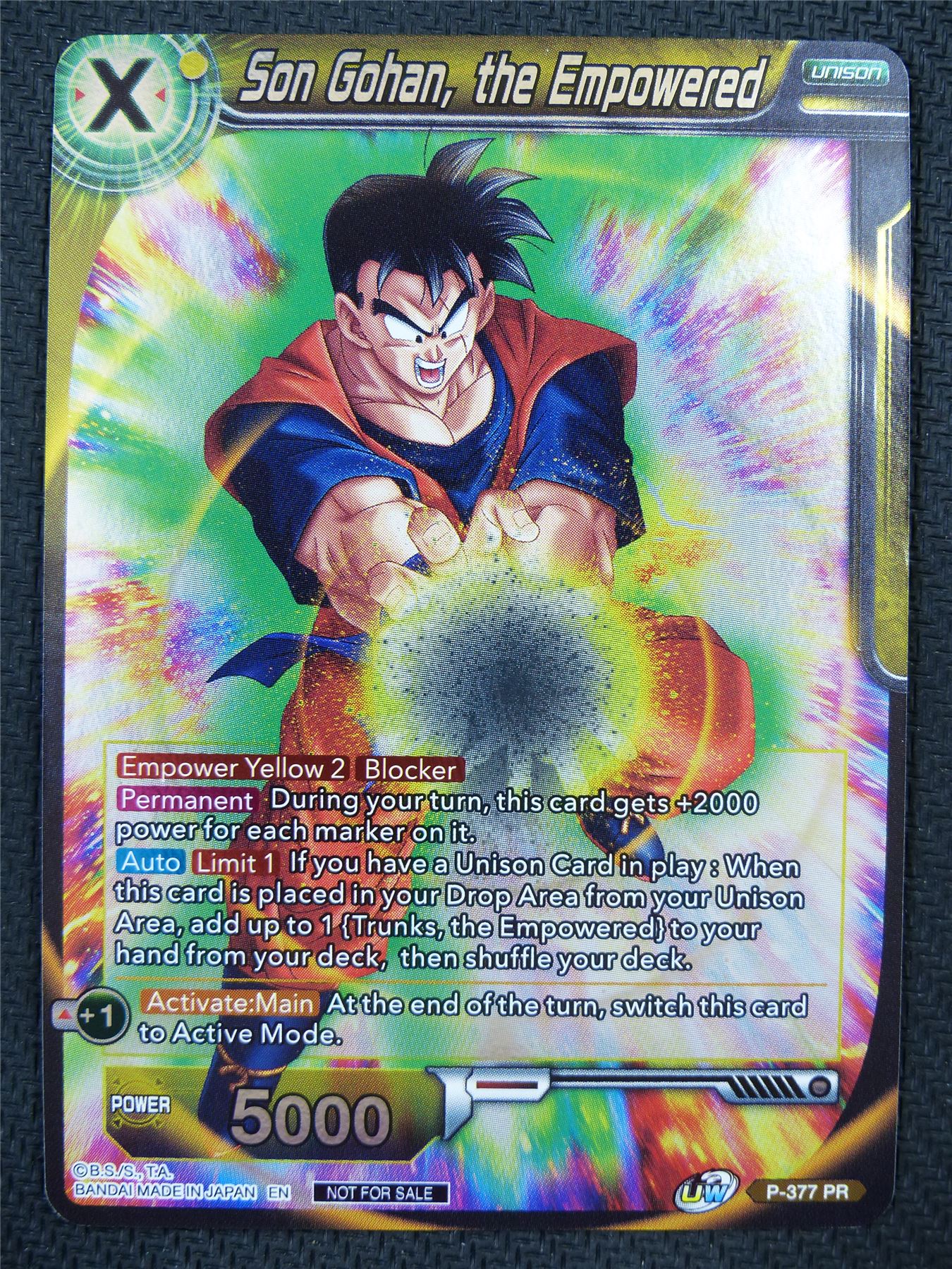 Son Gohan the Empowered Promo - Dragon Ball Super Card #5YC