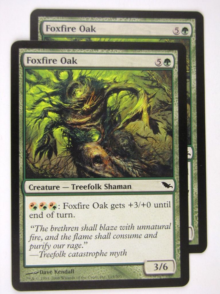 MTG Magic: the Gathering Cards: FOXFIRE OAK x2: SHM