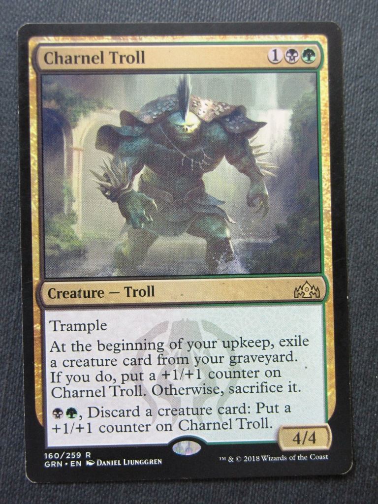 Charnel Troll - Mtg Magic Cards # 9D9