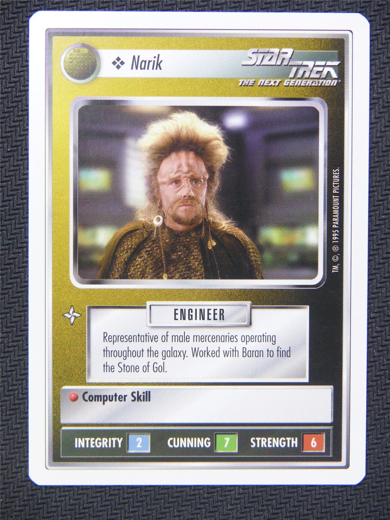 Narik White Border - Star Trek Next Gen Card #4Q7