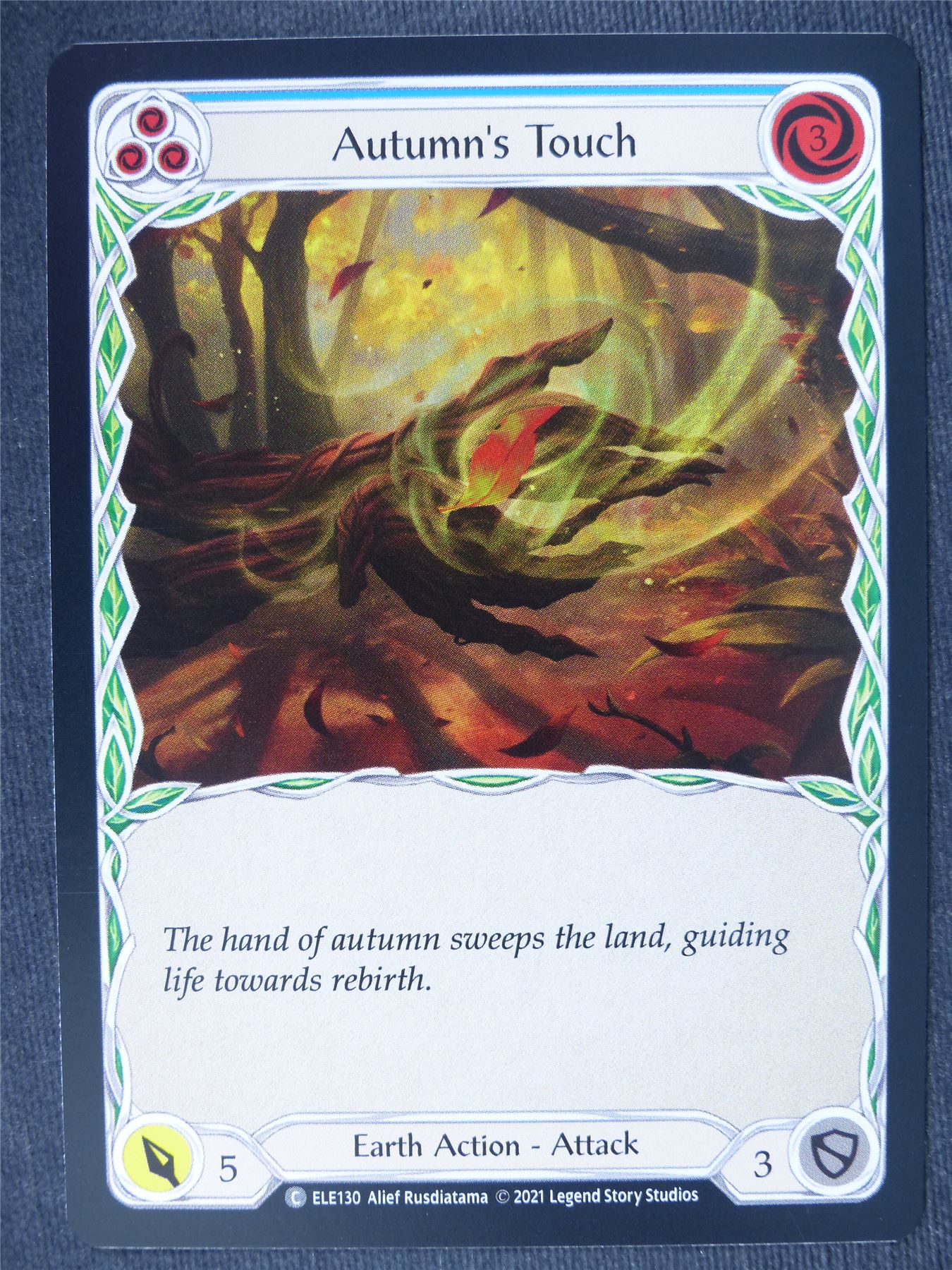 Autumn's Touch C Foil Blue - 1st Ed Tales of Aria - Flesh and Blood