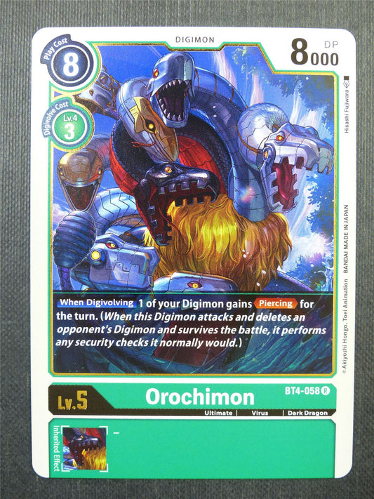 Orochimon BT4 R - Digimon Card #44V