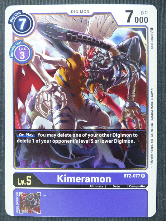 Kimeramon BT2-077 R - Digimon Cards #2WC