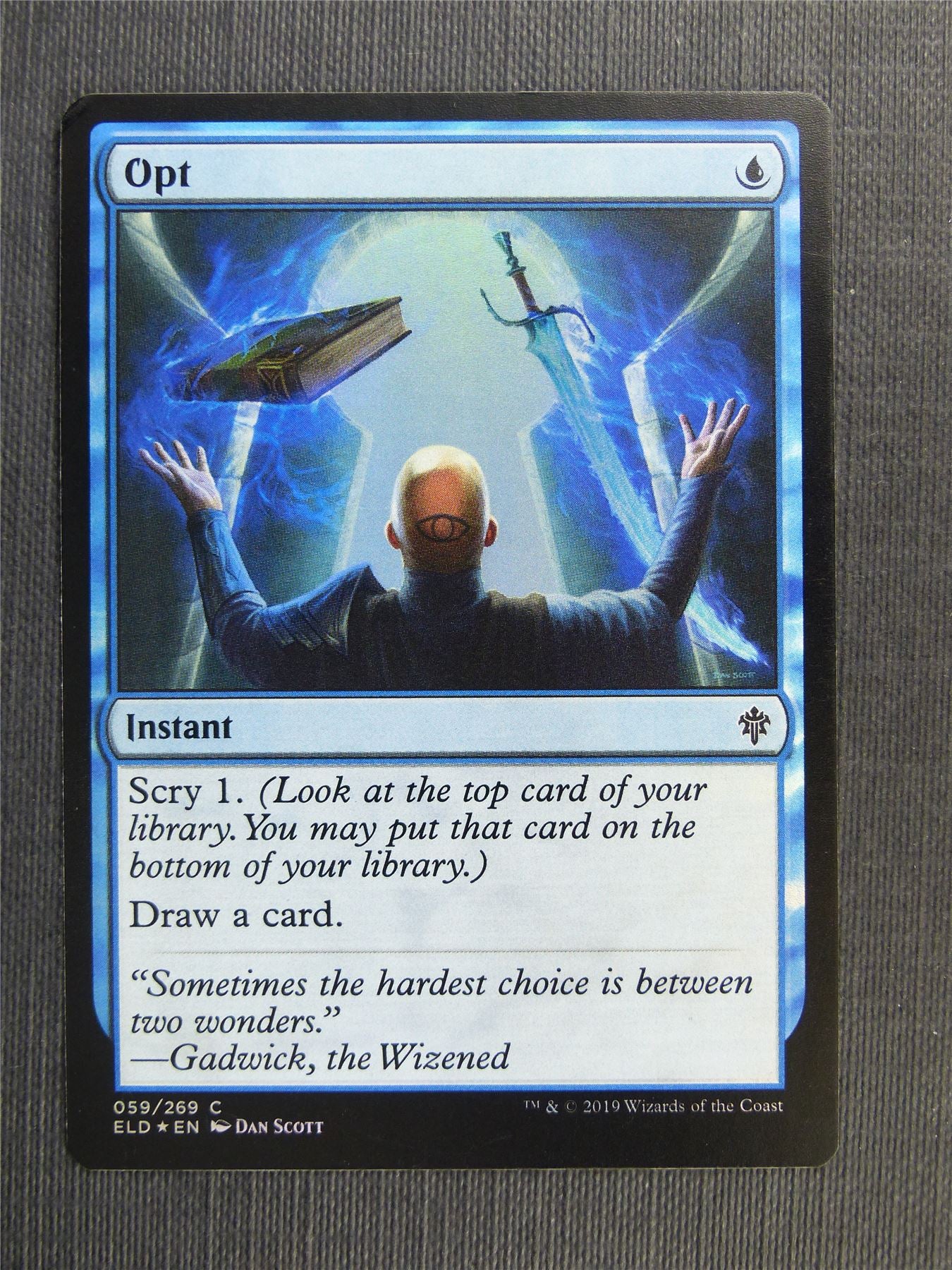opt mtg card Opt Foil