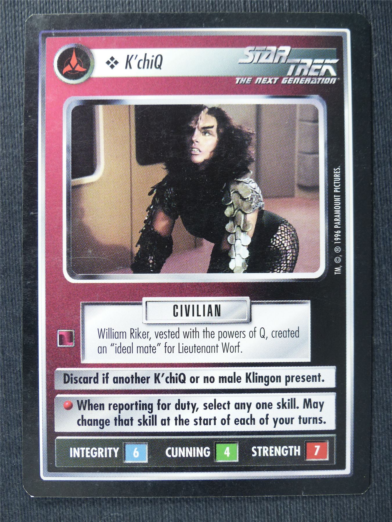 K'chiQ - NG - Star Trek Cards #S6