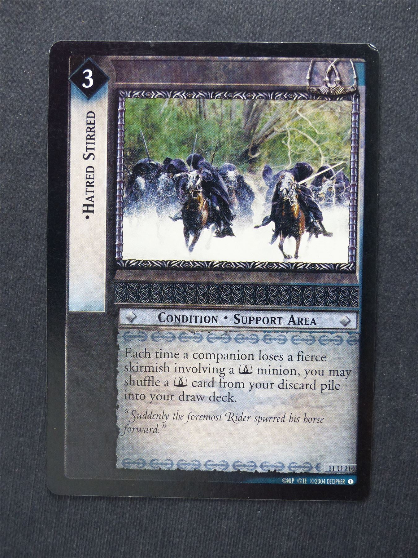 Hatred Stirred 11 U 210 - LotR Cards #N