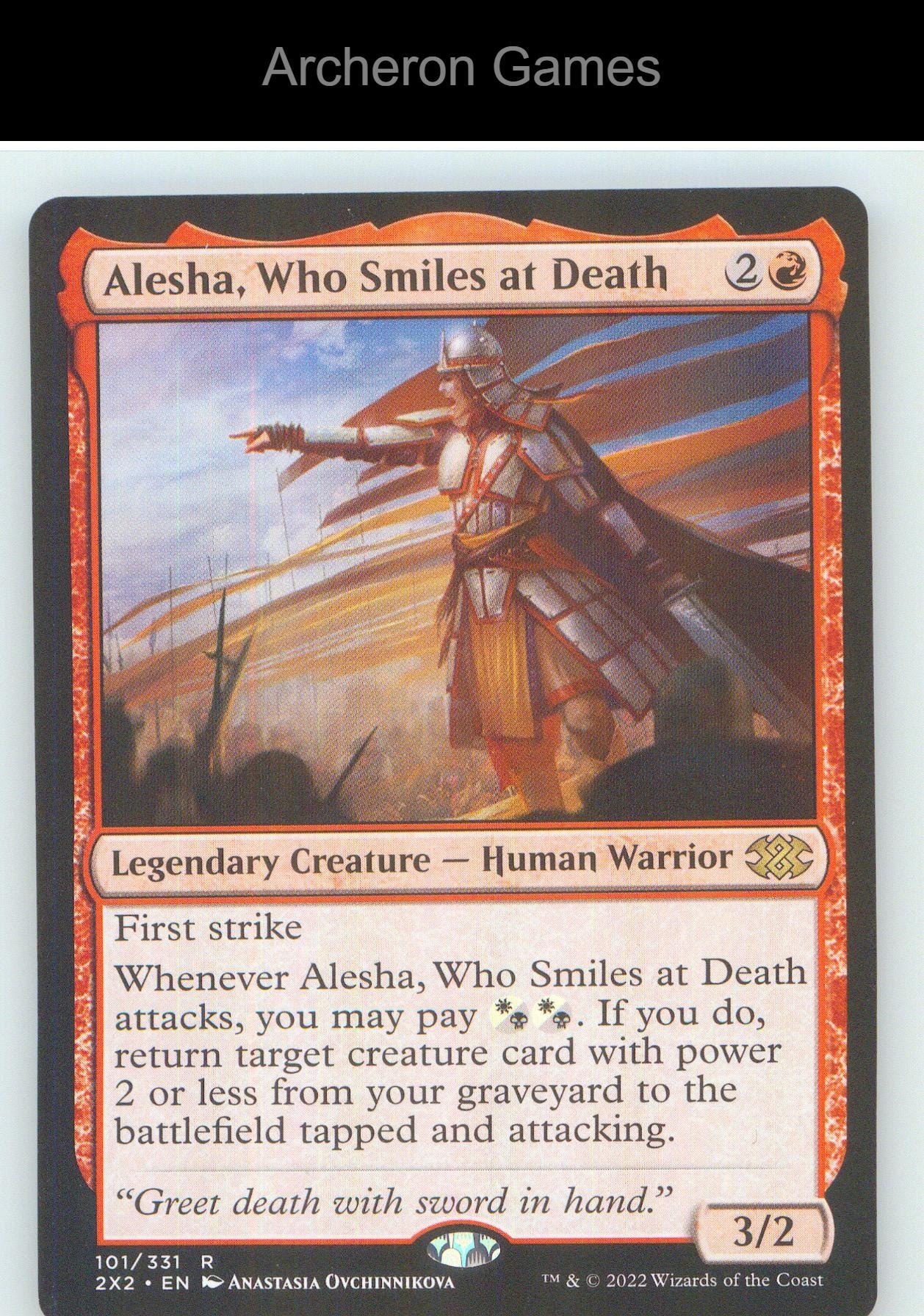 Alesha, Who Smiles at Death 2X2 101 R MTG Card NM/EX+