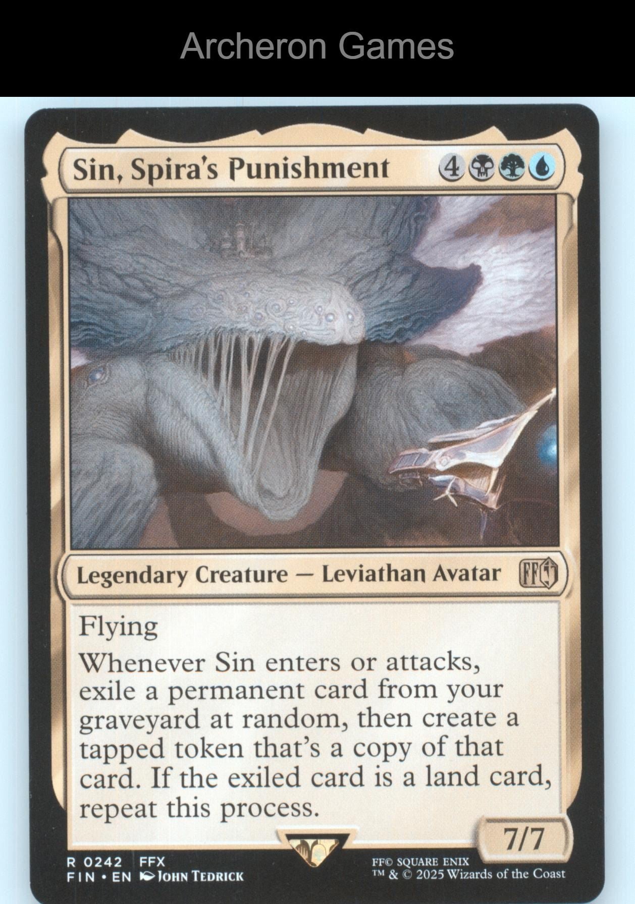Sin, Spira's Punishment 242 R MTG Card FINAL FANTASY