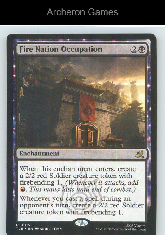 Fire Nation Occupation TLE 105 R MTG Card NM/EX+