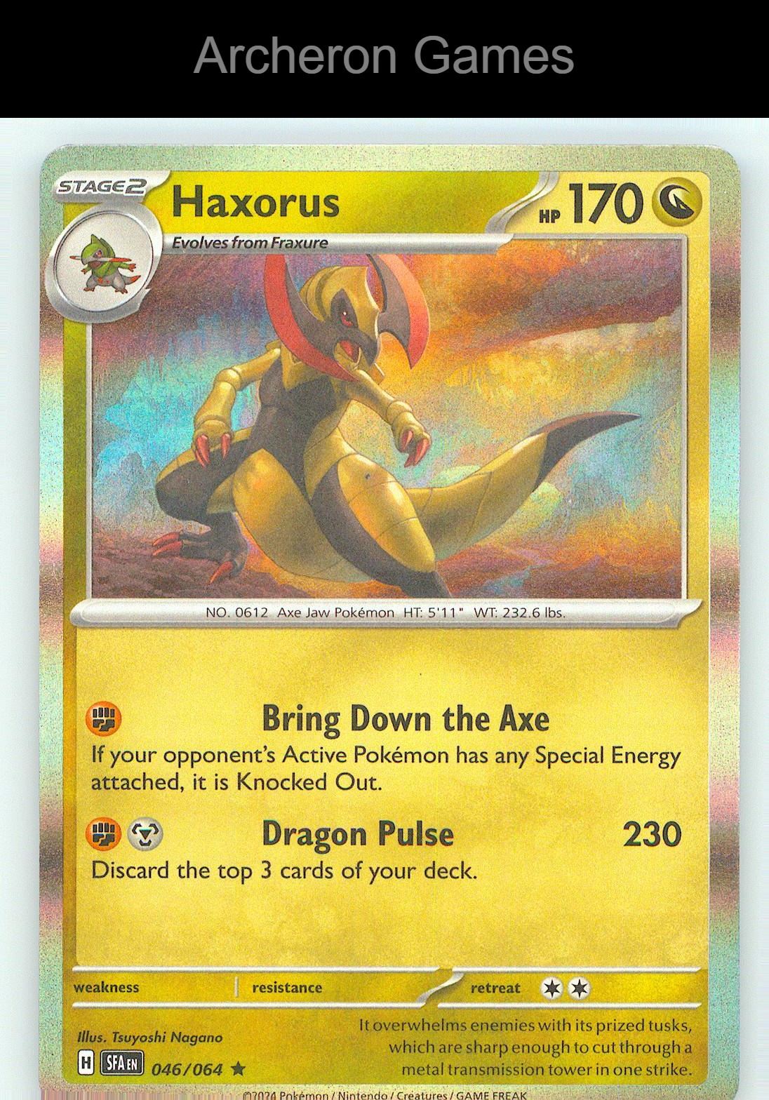 Pokemon Card Haxorus SFA 046/064 R Shrouded Fable Holo