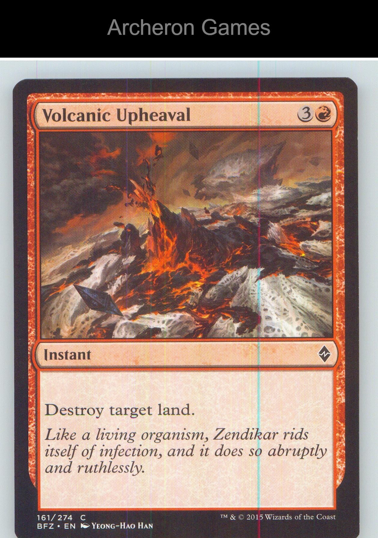 Volcanic Upheaval BFZ 161 C MTG Card NM/EX+