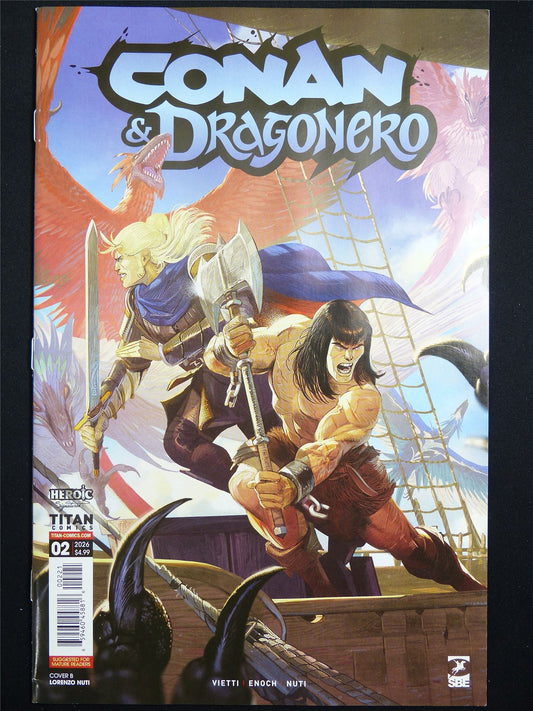 CONAN & Dragonero #2 Cvr B - Jun 2026 Titan Comic #1KV