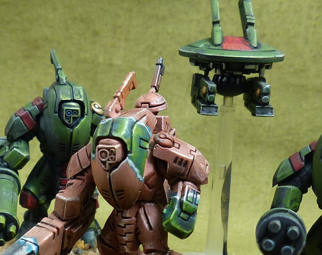 XV25 Stealthsuit Team painted - Tau Empire - Warhammer 40K #5BG