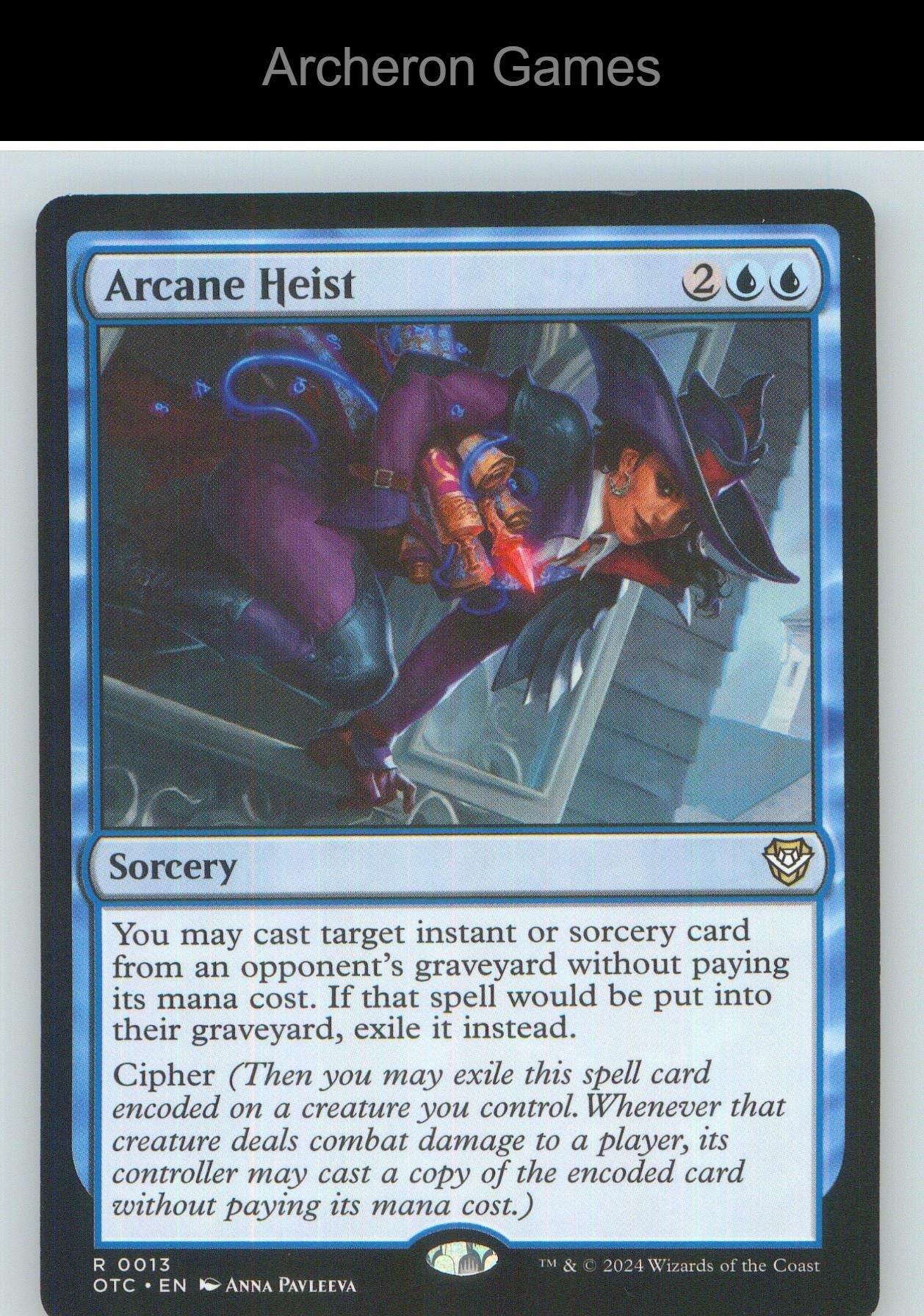 Arcane Heist OTC 13 R MTG Card NM/EX+