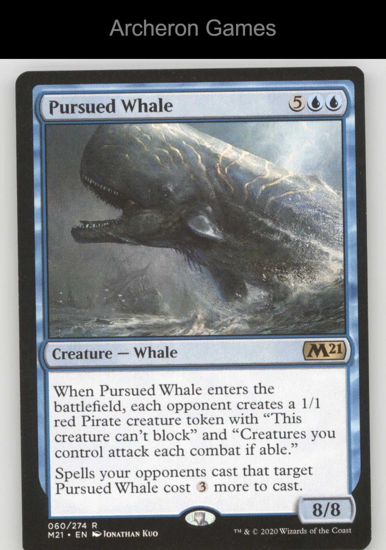 Pursued Whale 60 R MTG Card Core Set 2021
