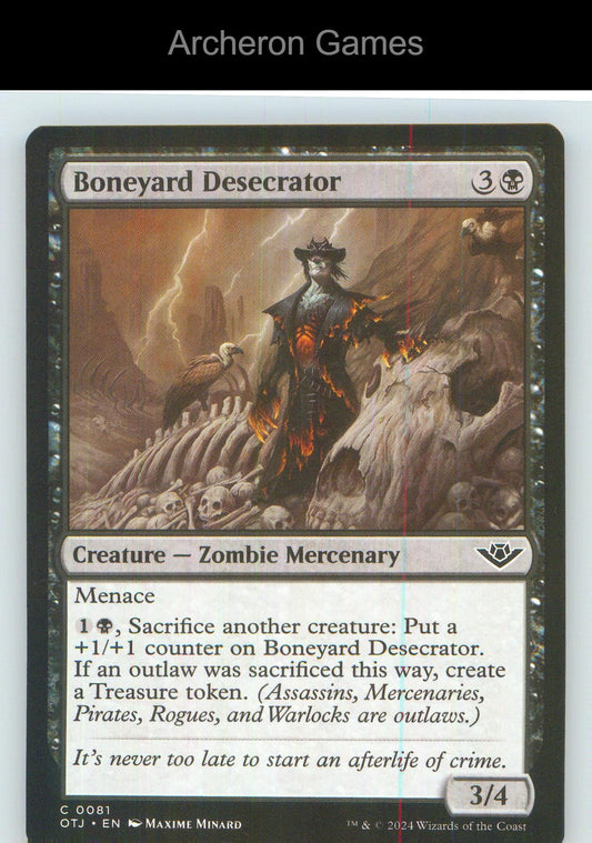 Boneyard Desecrator OTJ 81 C MTG Card NM/EX+