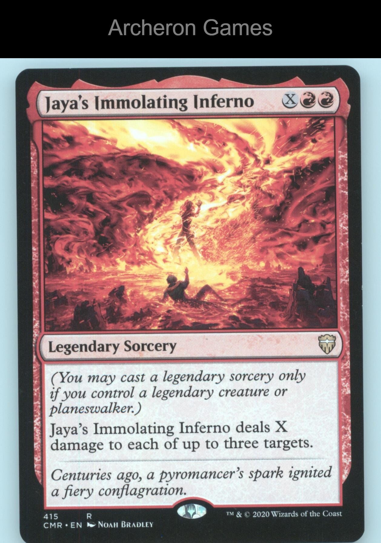 Jaya's Immolating Inferno 415 R MTG Card Commander Legends