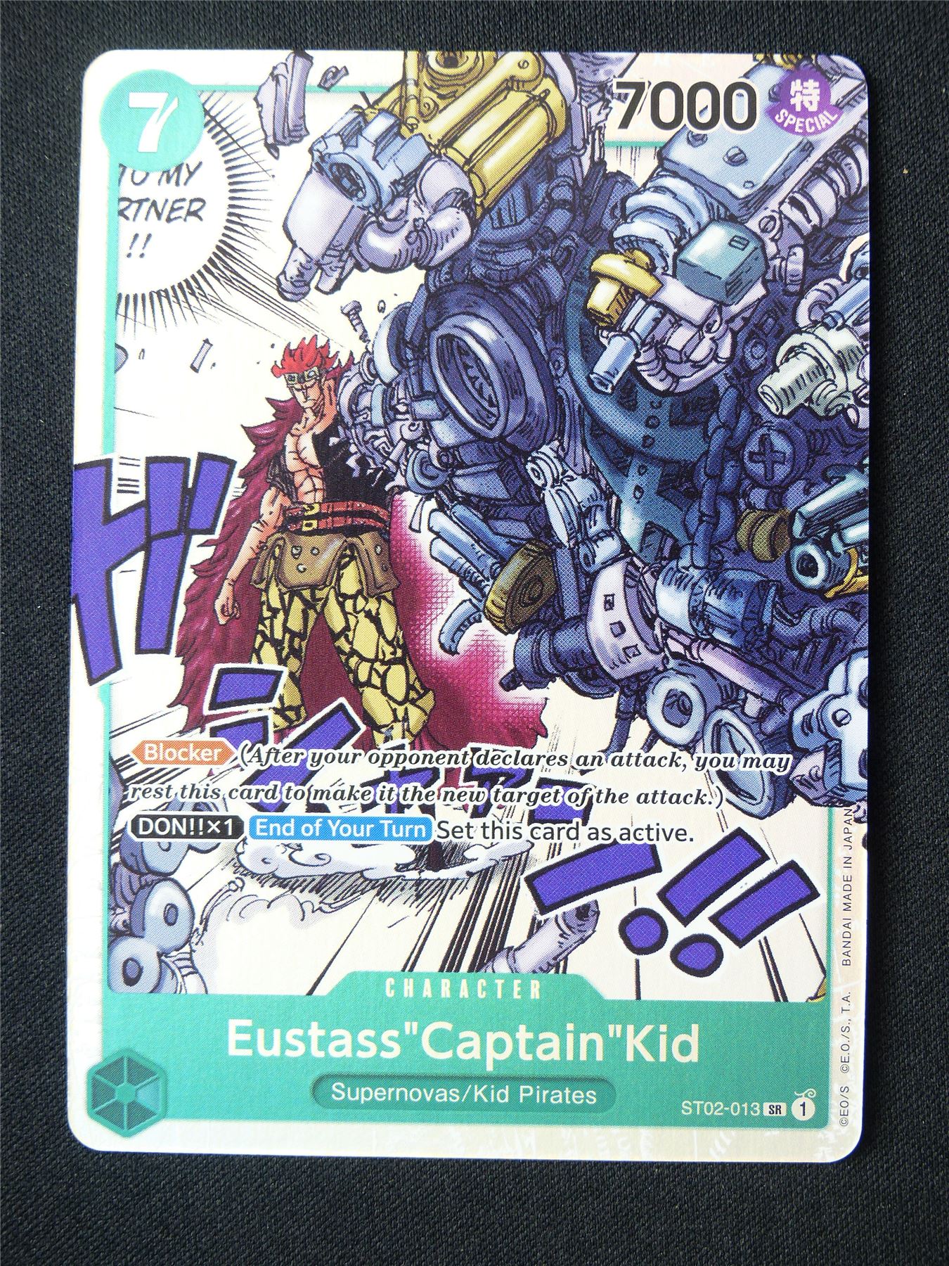 Eustass Captain kid ST02-013 SR Foil - One Piece Card #2U7