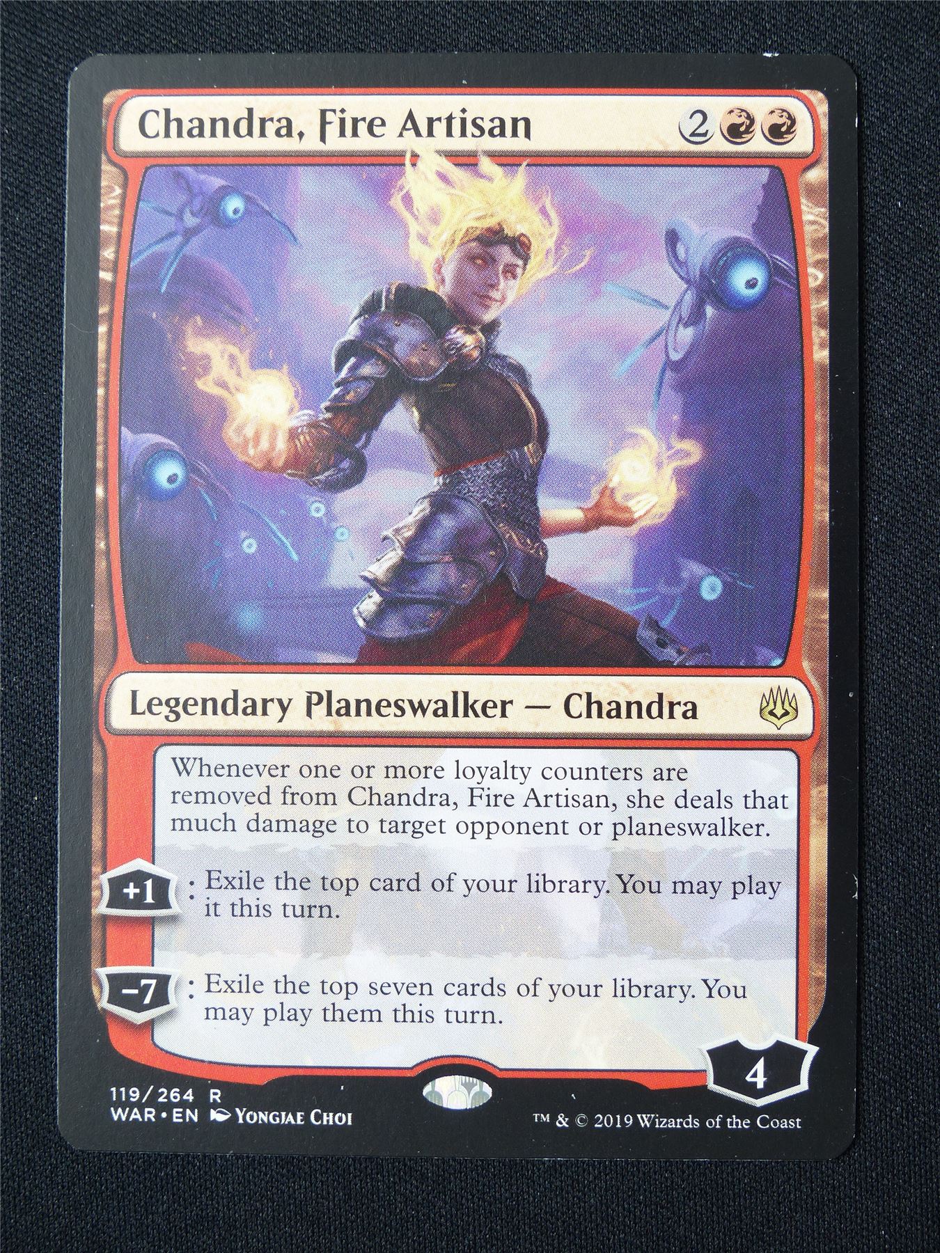 Chandra Fire Artisan - WAR - Mtg Card #4V1