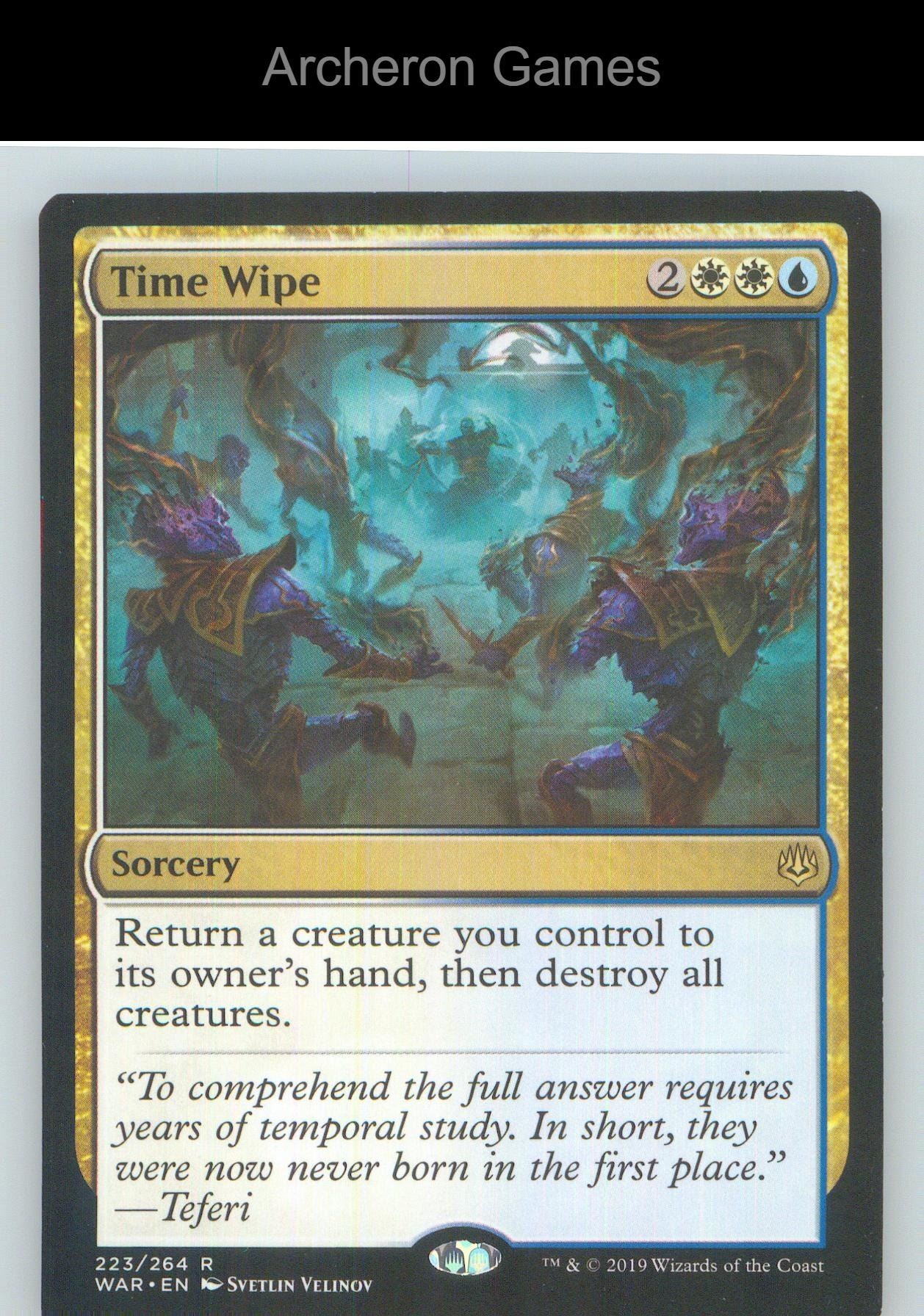 Time Wipe WAR 223 R MTG Card NM/EX+