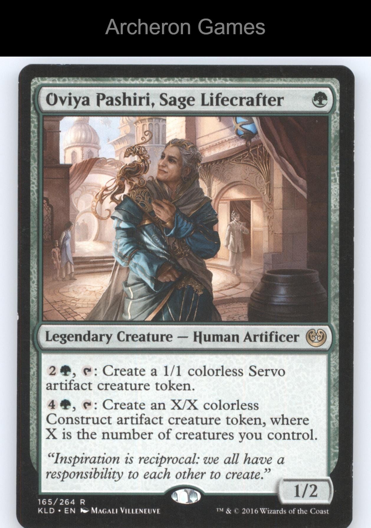 Oviya Pashiri, Sage Lifecrafter 165 R MTG Card Kaladesh