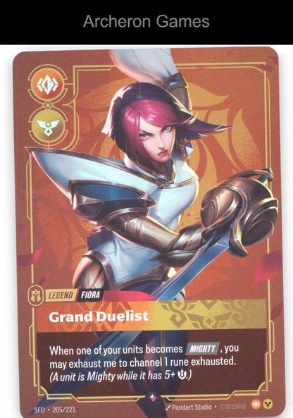 Fiora - Grand Duelist SFD 205/221 R  Card Spiritforged
