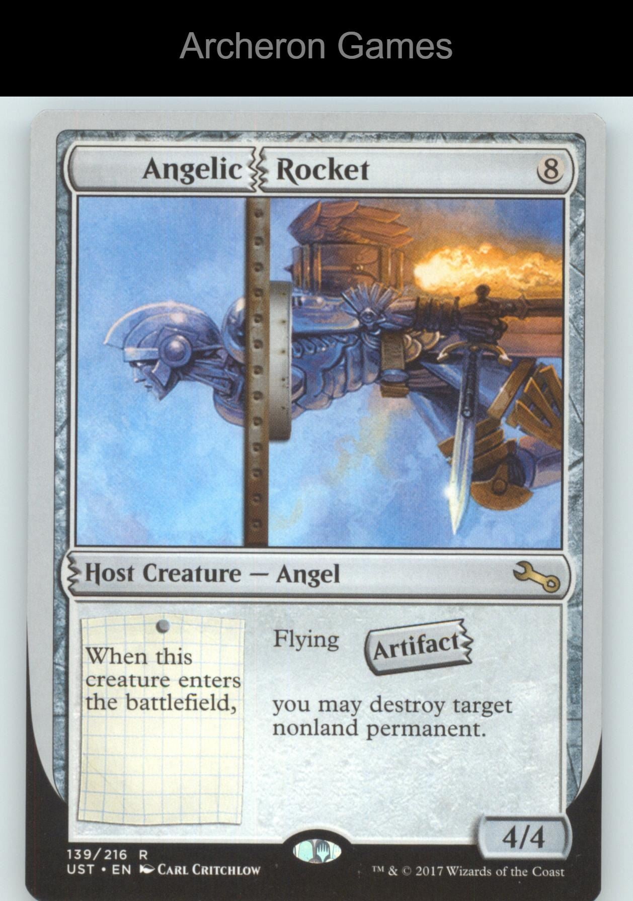 Angelic Rocket 139 R MTG Card Unstable