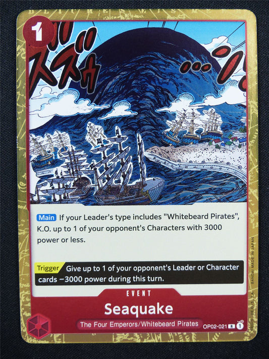 Seaquake OP02-021 R - One Piece Card #4I