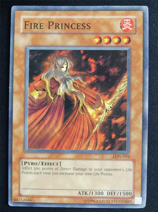Fire Princess LON Super Rare - Yugioh Card #4QP