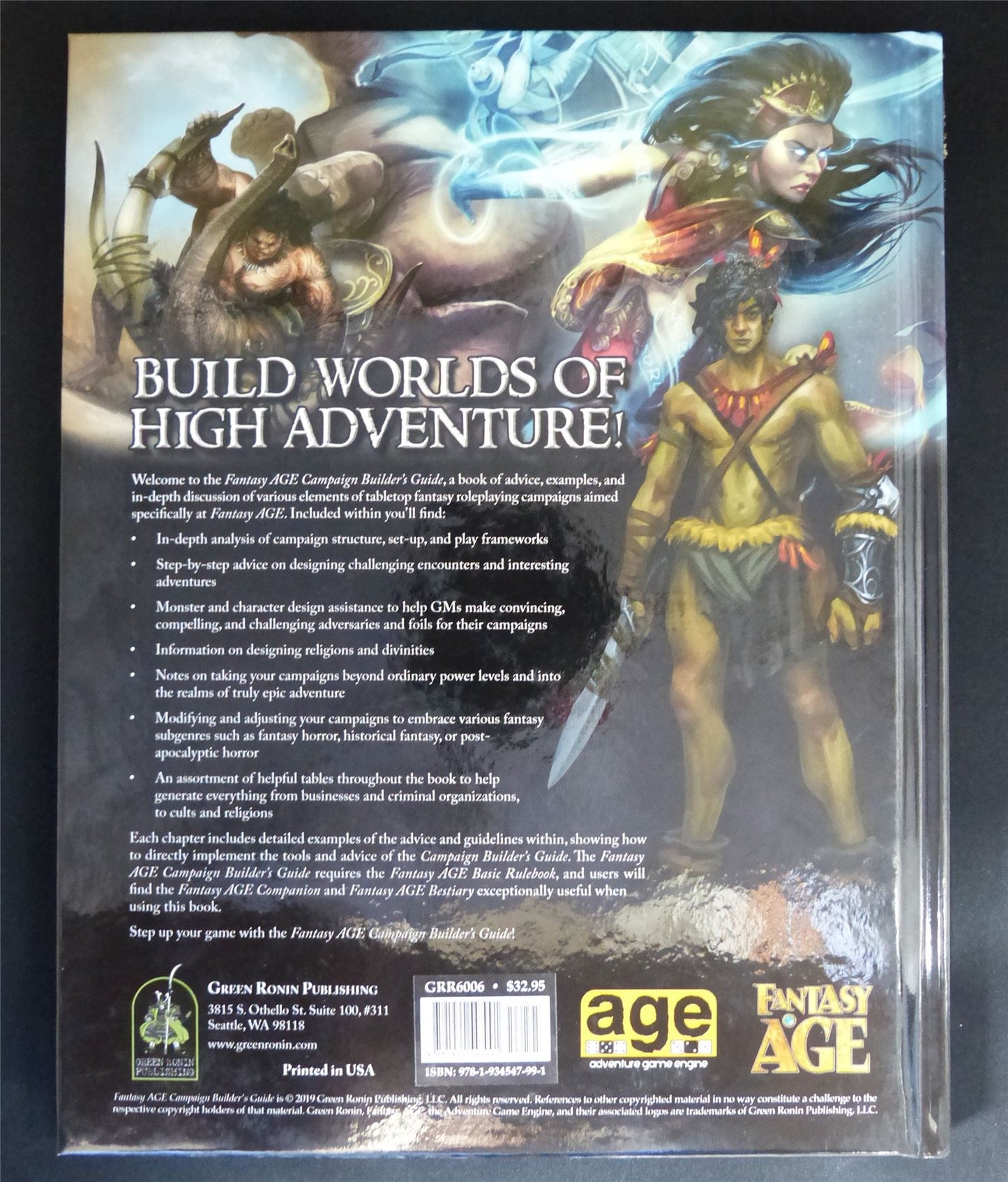 Fantasy Age Campaign Builder's Guide - Roleplay Hardback #48G