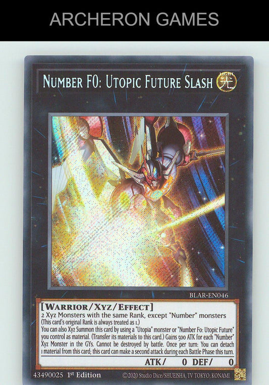 Number F0: Utopic Future Slash SEC YUGIOH Card