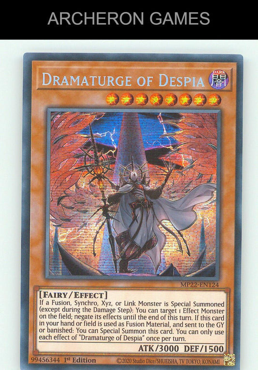 Dramaturge of Despia SEC YUGIOH Card