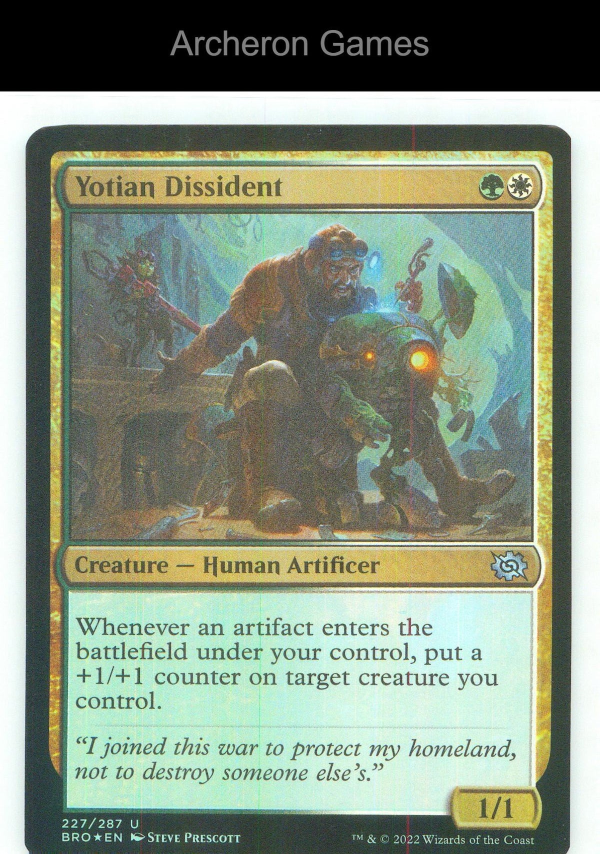 Yotian Dissident BRO 227 UC MTG Card NM/EX+ Foil