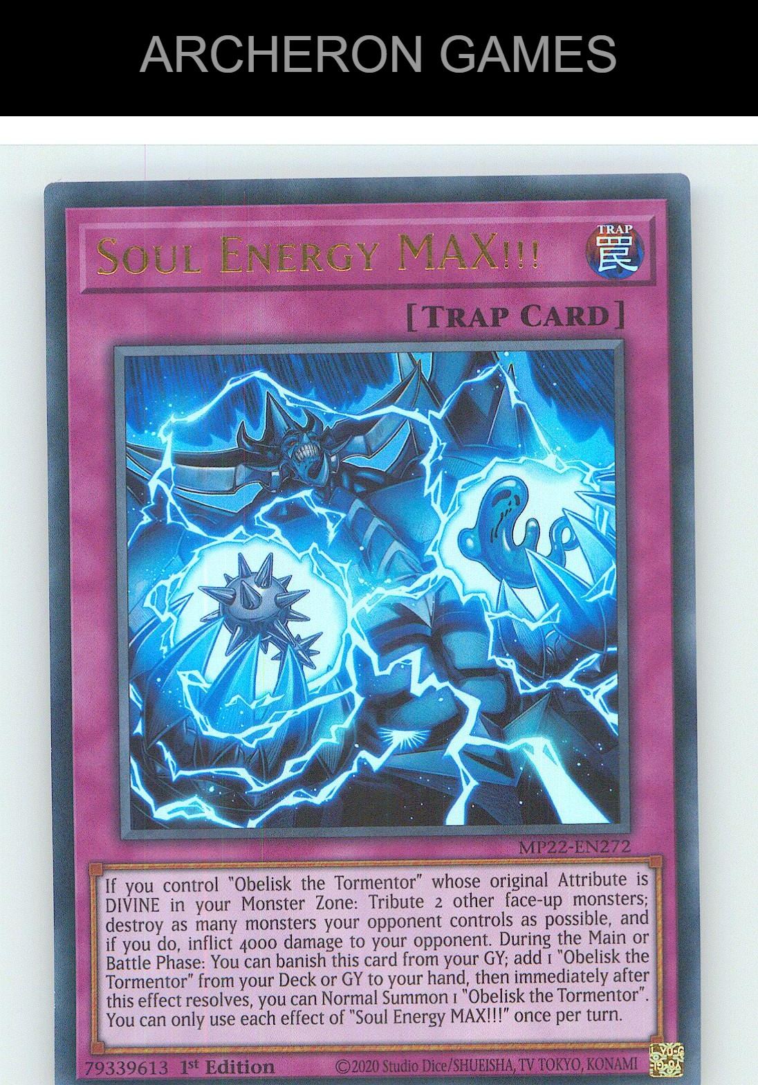 Soul Energy MAX!!! Ultra Rare YUGIOH Card 1st Edition