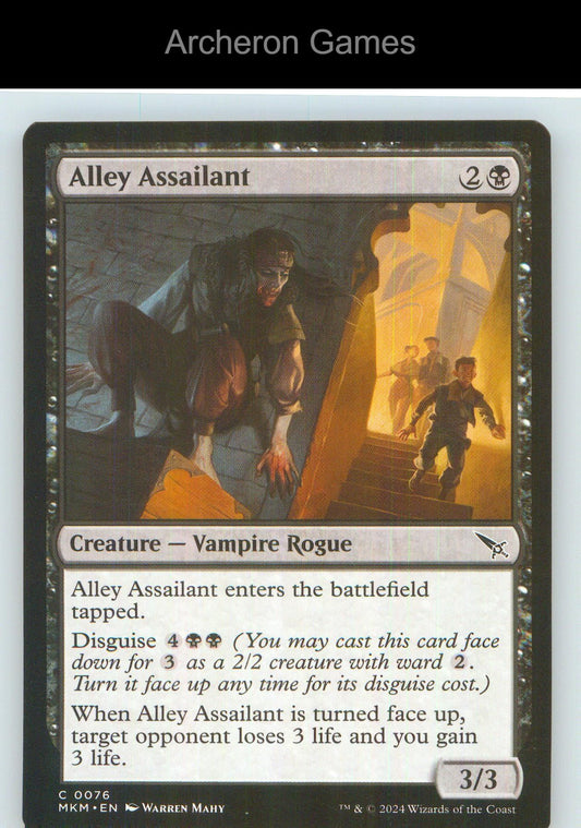 Alley Assailant MKM 76 C MTG Card NM/EX+
