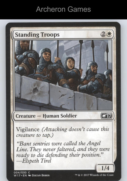 Standing Troops 4 C MTG Card Welcome Deck 2017