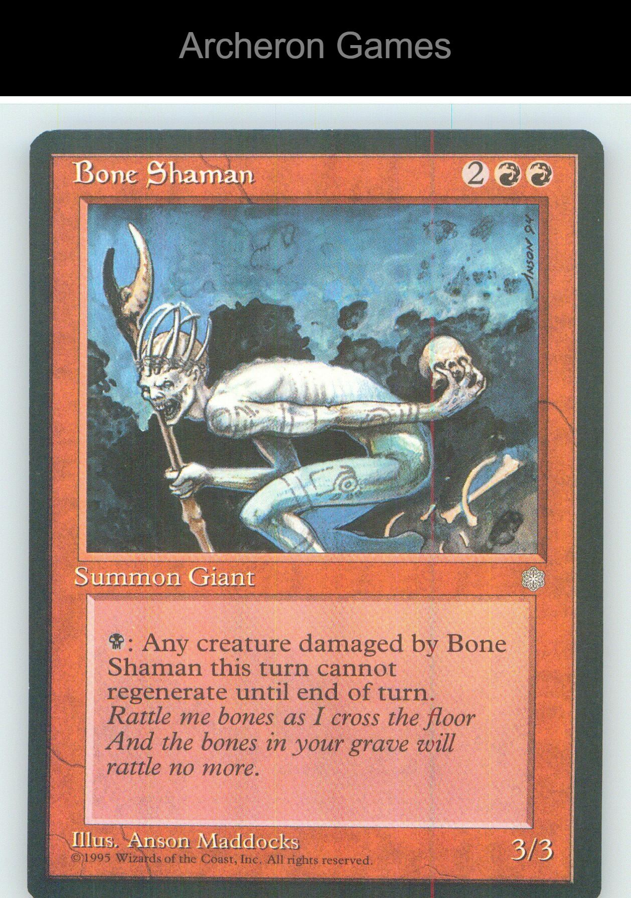 Bone Shaman ICE C MTG Card NM/EX+