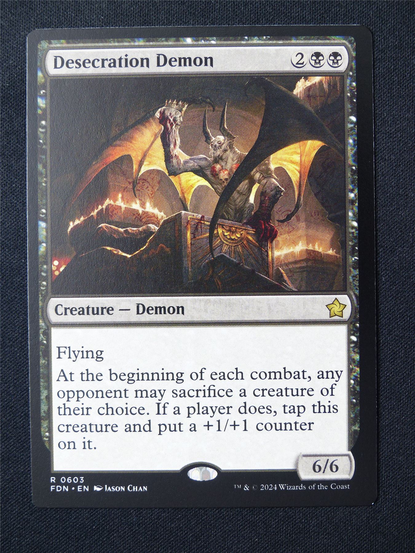 Desecration Demon - FDN - Mtg Card #59N