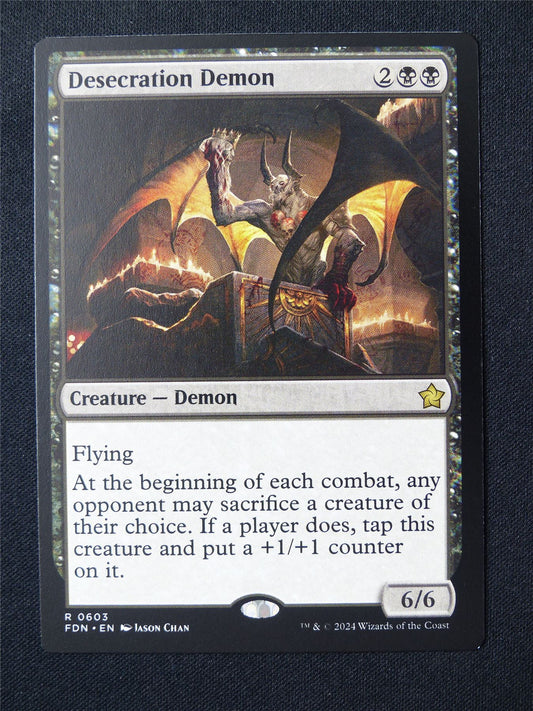Desecration Demon - FDN - Mtg Card #59N