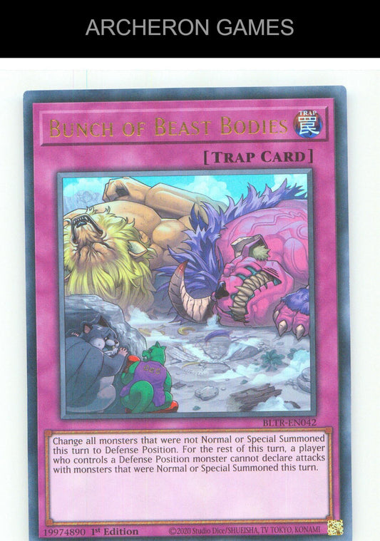 Bunch of Beast Bodies UR YUGIOH Card 1st Edition