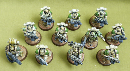 MKIII Tactical Squad set of 11 painted - Death Guard - Warhammer Horus Heresy #K8