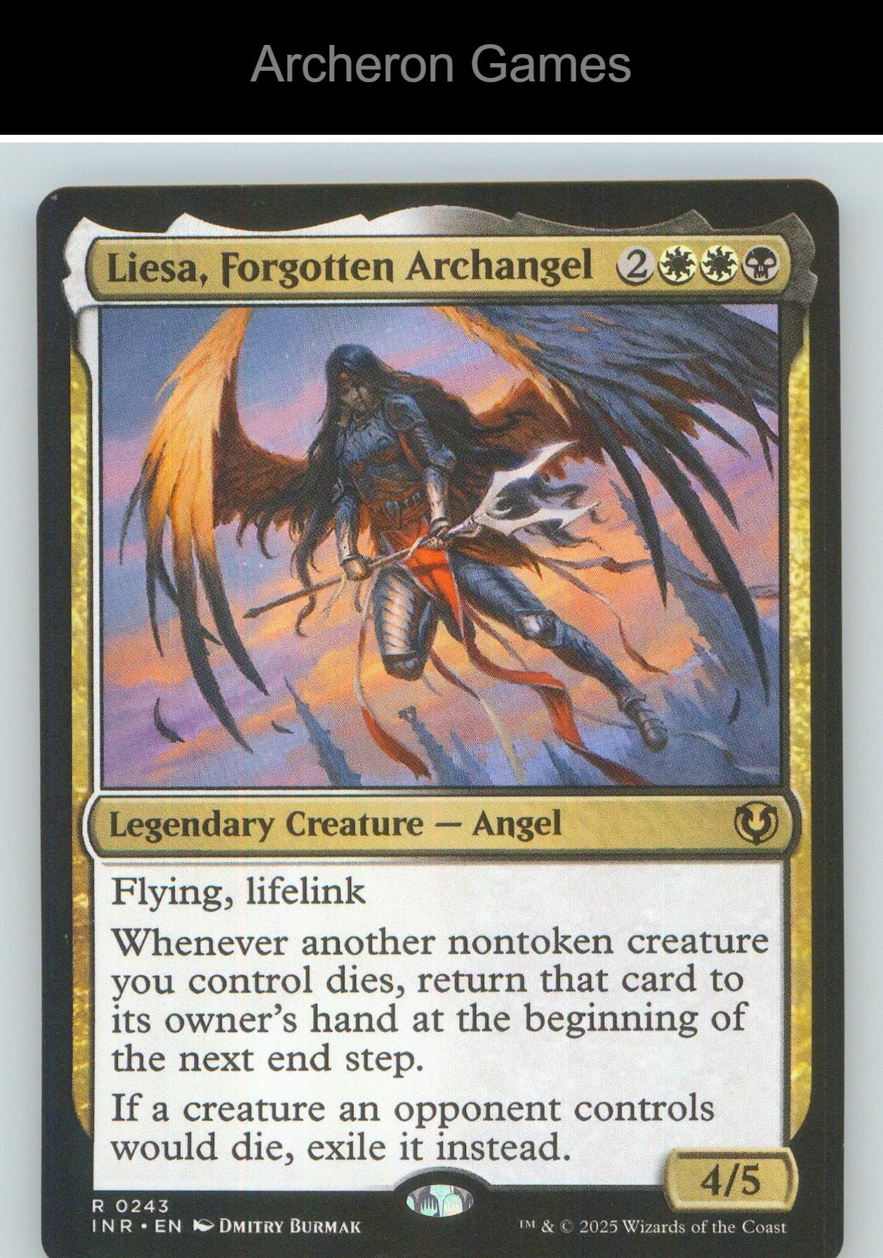 Liesa, Forgotten Archangel INR 243 R MTG Card NM/EX+