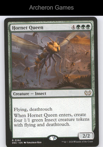 Hornet Queen 184 R MTG Card Commander: Duskmourn: House of Horror