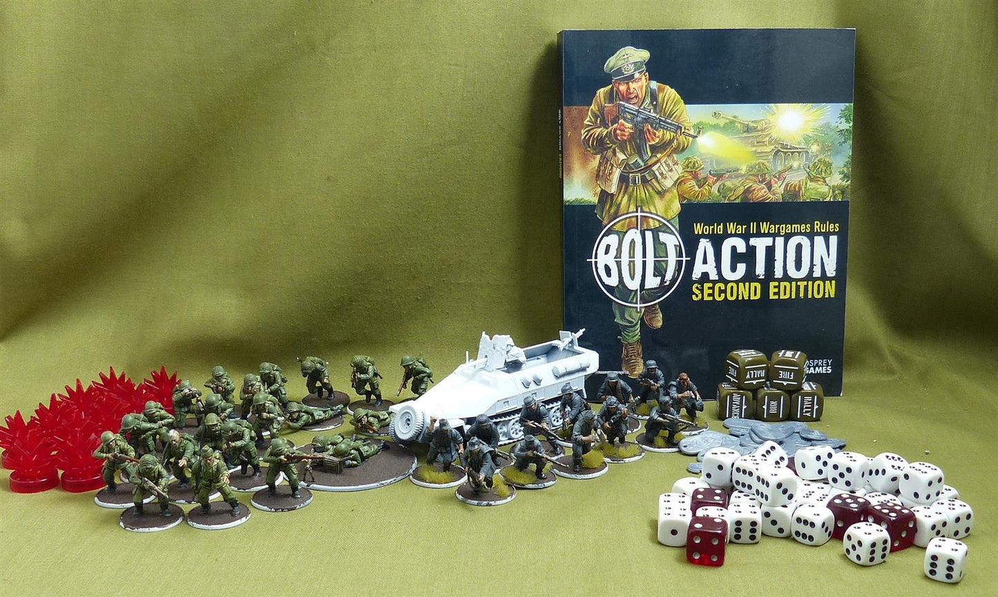 Band of Brothers models & parts partially painted - Bolt Action Miniatures