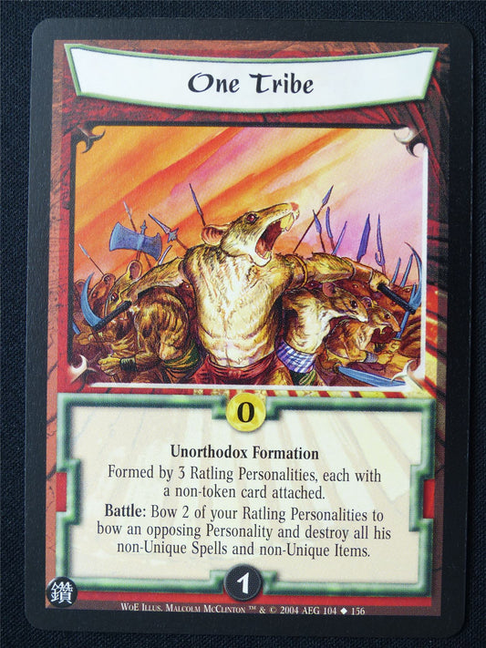 One Tribe - WoE - Legend of the Five Rings L5R Card #YG