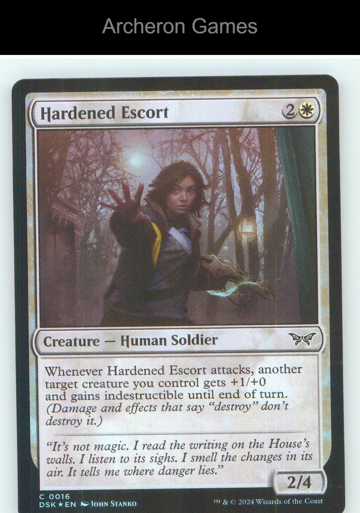 Hardened Escort DSK 16 C MTG Card NM/EX+ Foil
