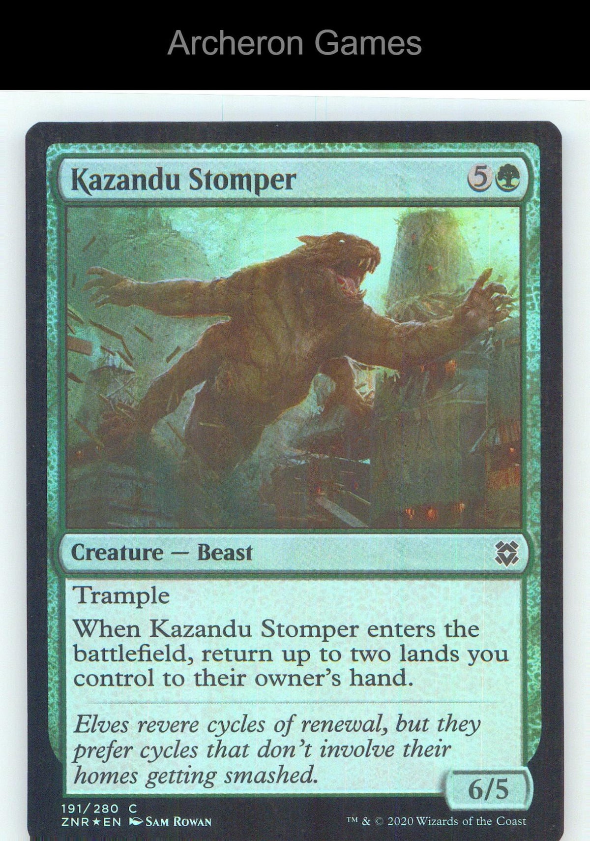 Kazandu Stomper ZNR 191 C MTG Card NM/EX+ Foil