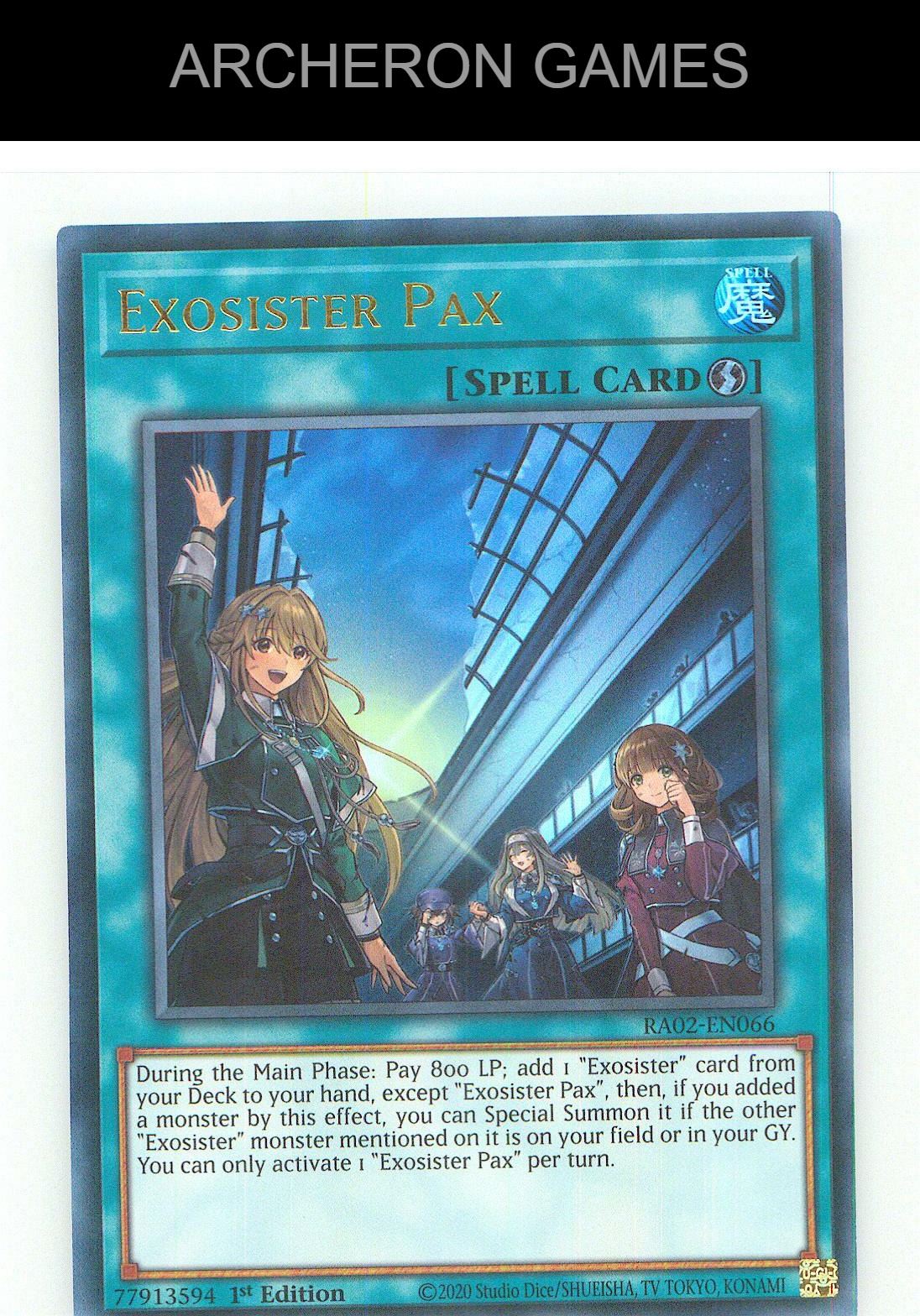 Exosister Pax Ultra Rare YUGIOH Card 1st Edition