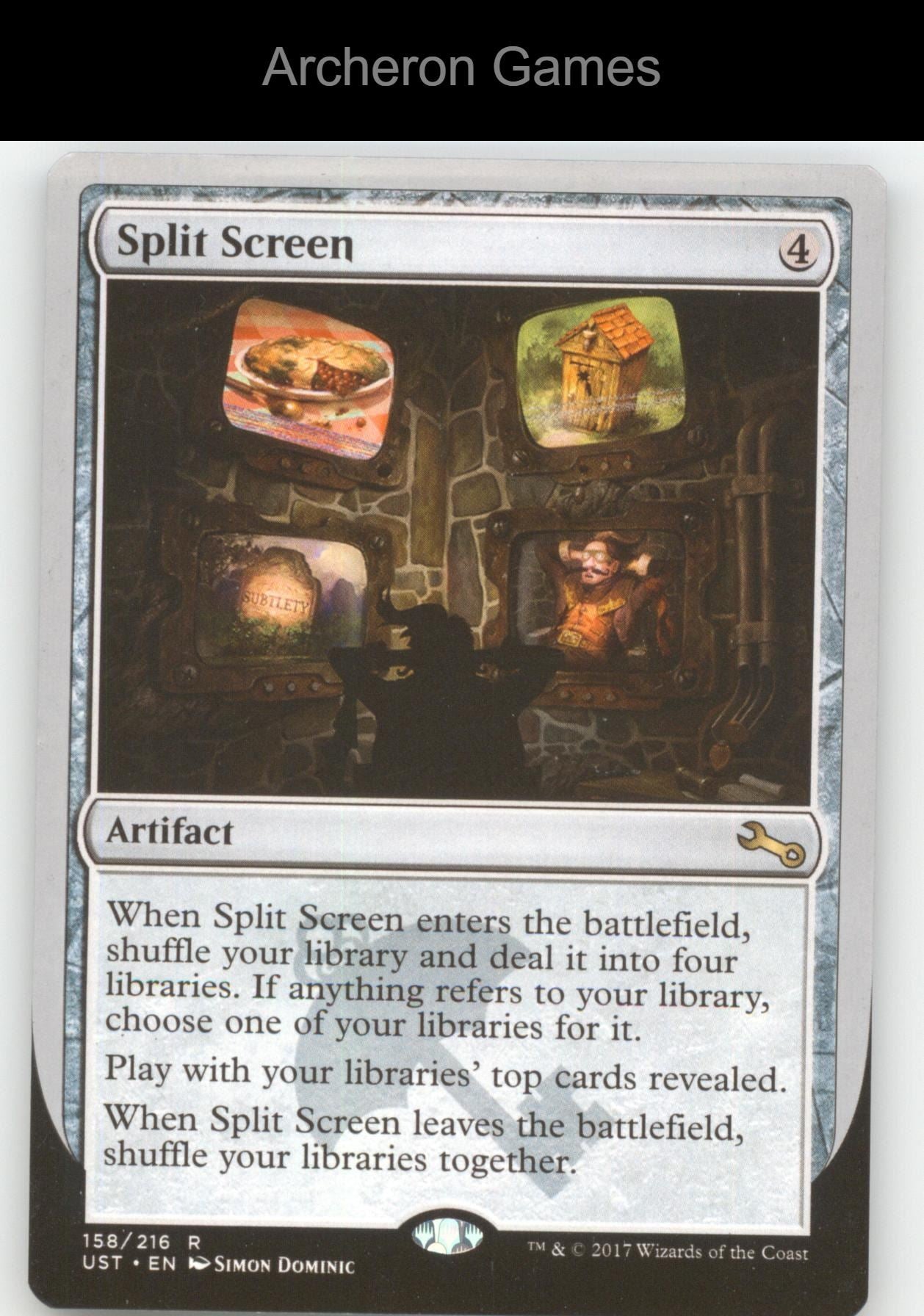Split Screen 158 R MTG Card Unstable