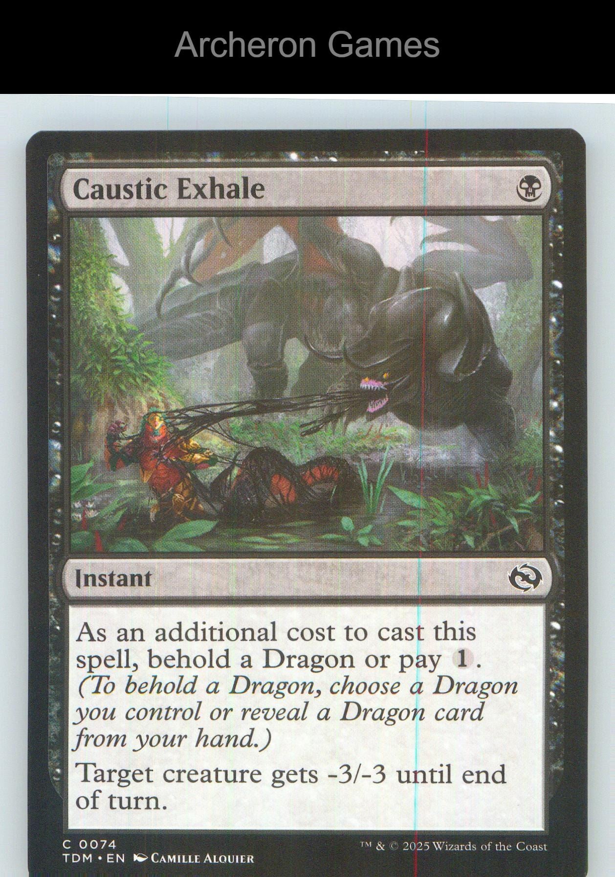 Caustic Exhale TDM 74 C MTG Card NM/EX+